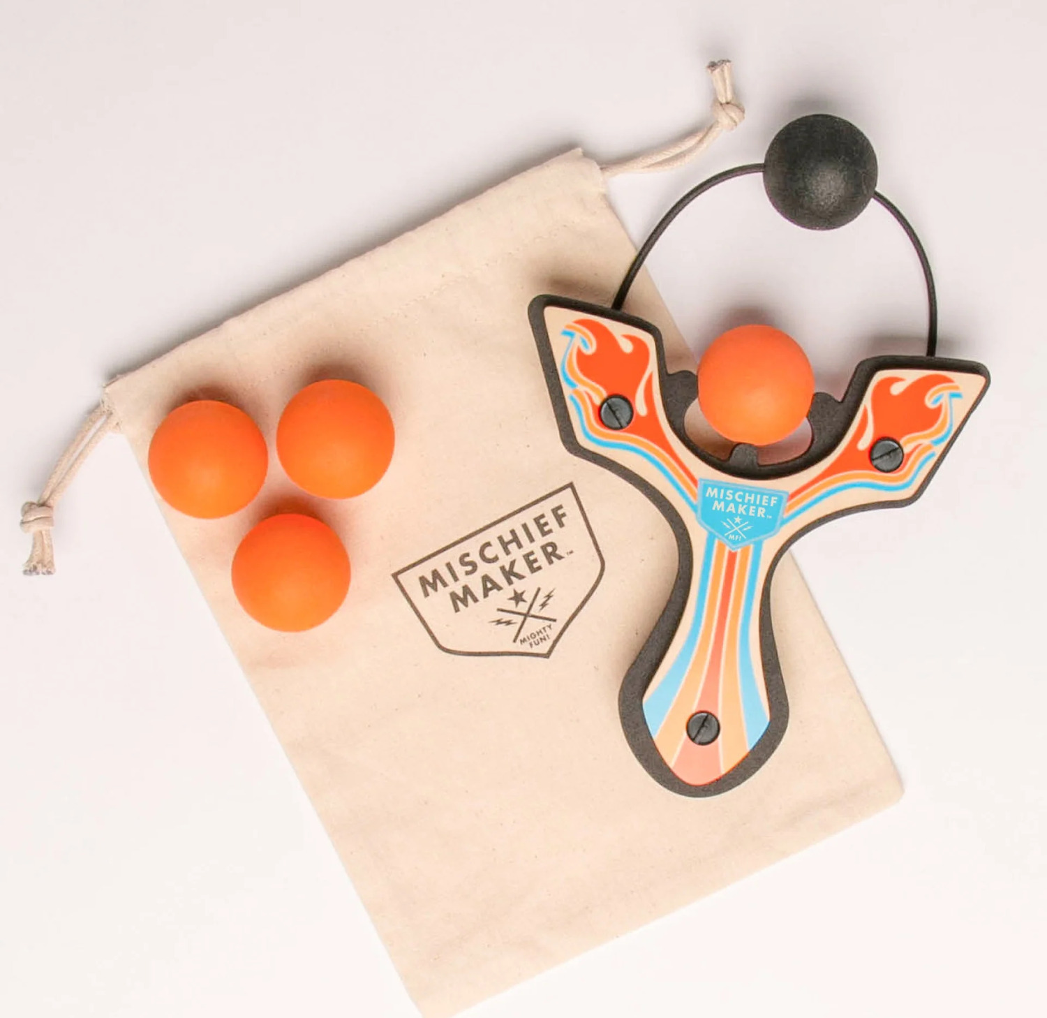 Mischief Maker Slingshot - Racer (Orange Flames)