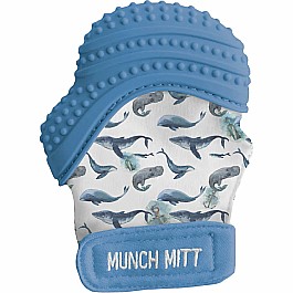 Munch Mitt Baby Teething Mitten (Whales)
