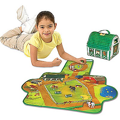 ZipBin Softie Country Stable Play set