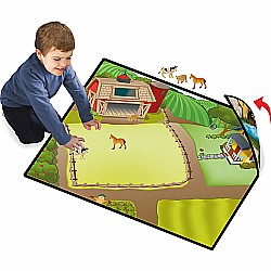Neat-Oh! Farmland 2-Sided Playmat w/ 2 Toys