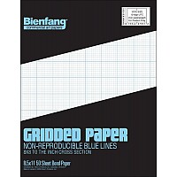 Bienfang Gridded Paper Pad 8.5