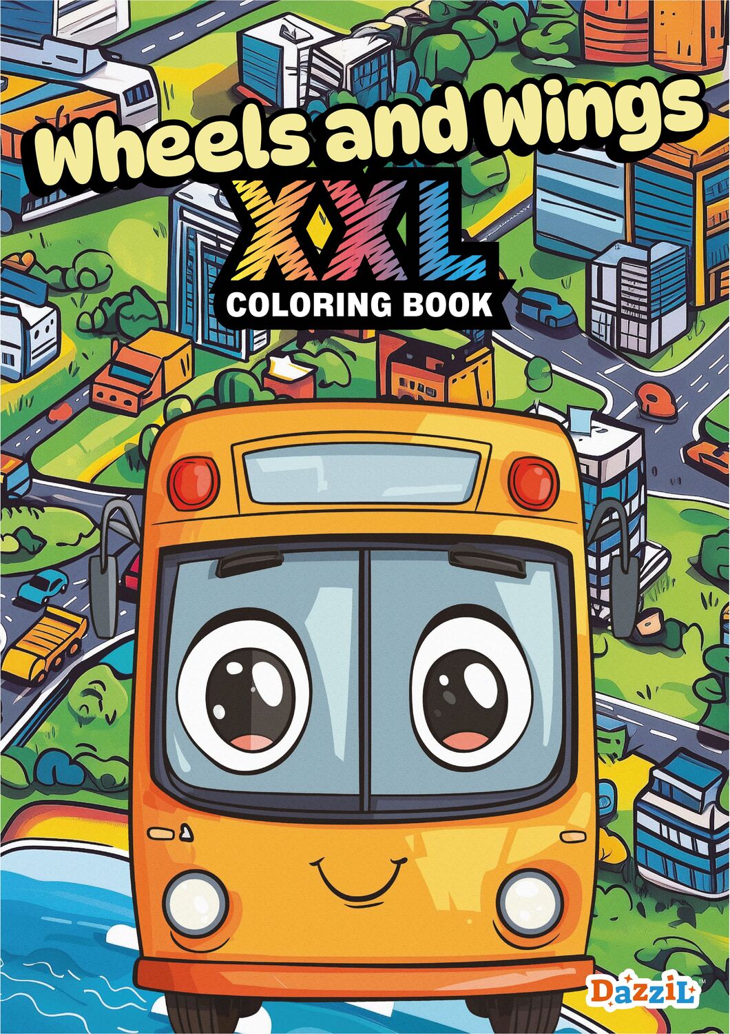Wheels and Wings XXL Coloring Book