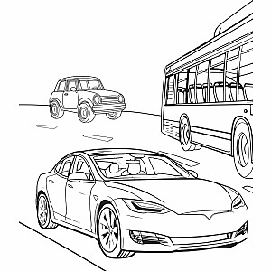 Wheels and Wings XXL Coloring Book