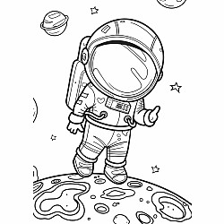 Space Race XXL Coloring Book
