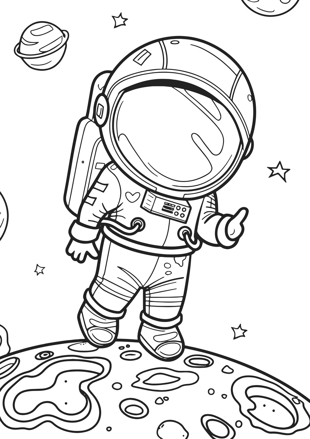 Space Race XXL Coloring Book