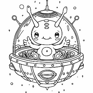 Space Race XXL Coloring Book