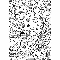 Space Race XXL Coloring Book