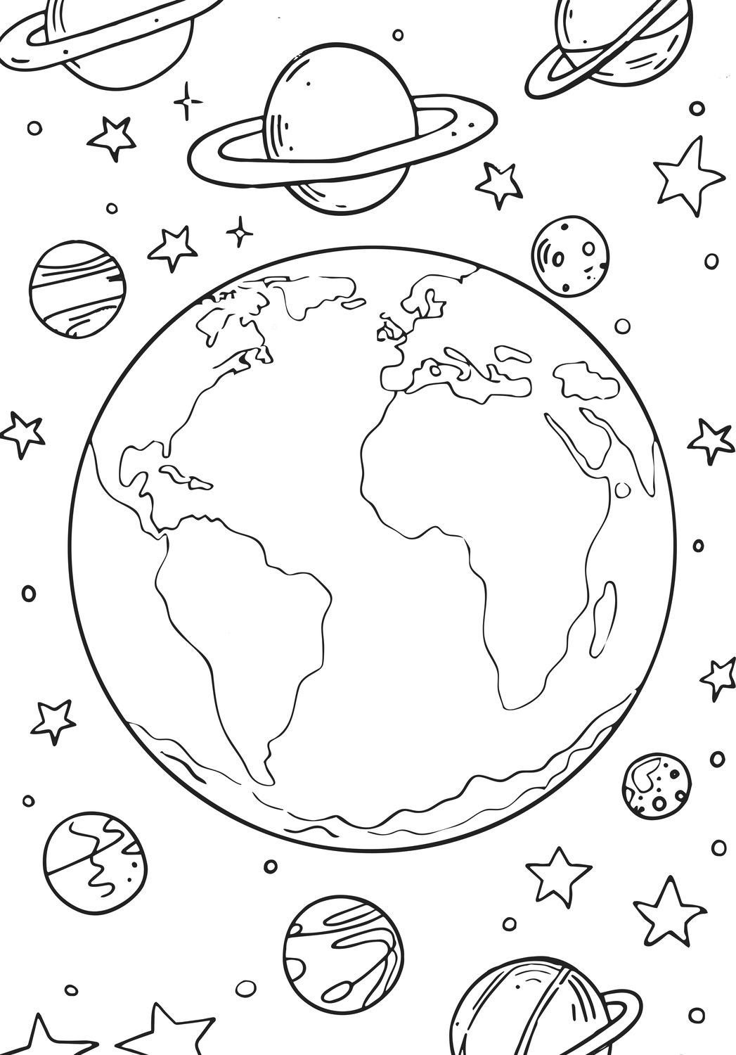 Space Race XXL Coloring Book