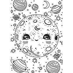 Space Race XXL Coloring Book