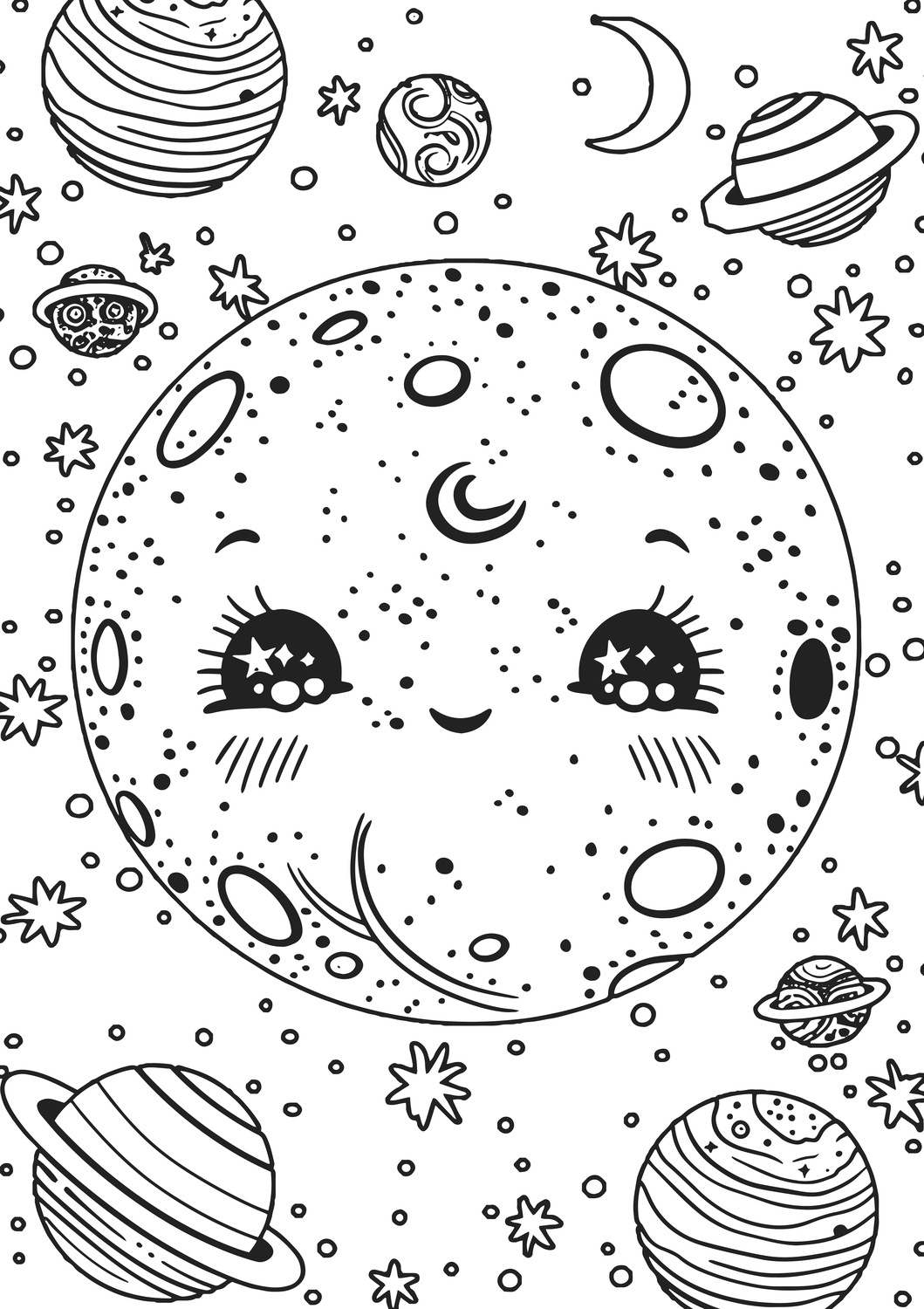 Space Race XXL Coloring Book