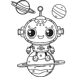 Space Race XXL Coloring Book