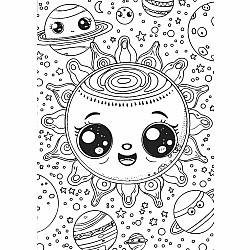 Space Race XXL Coloring Book