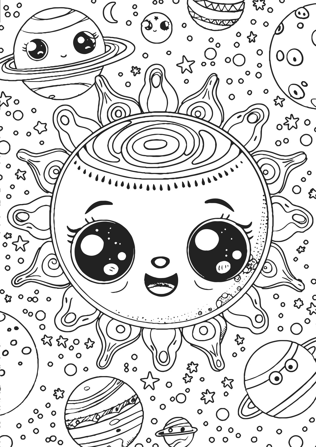 Space Race XXL Coloring Book