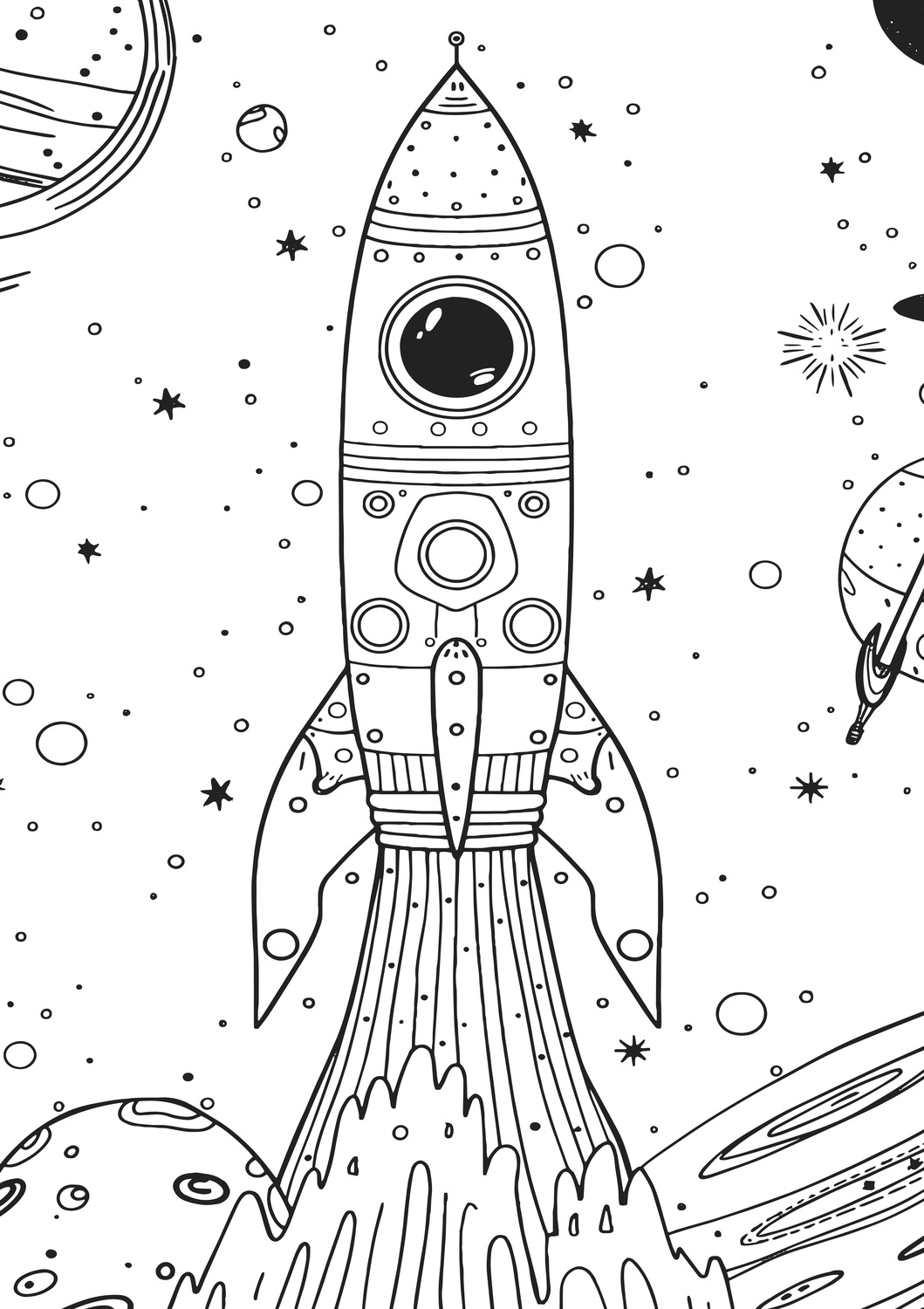 Space Race XXL Coloring Book