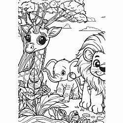 Animal Kingdom XXL Coloring Book