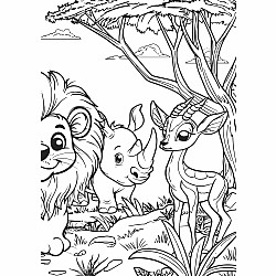 Animal Kingdom XXL Coloring Book