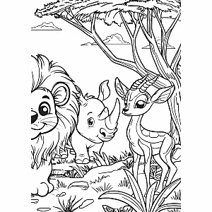 Animal Kingdom XXL Coloring Book