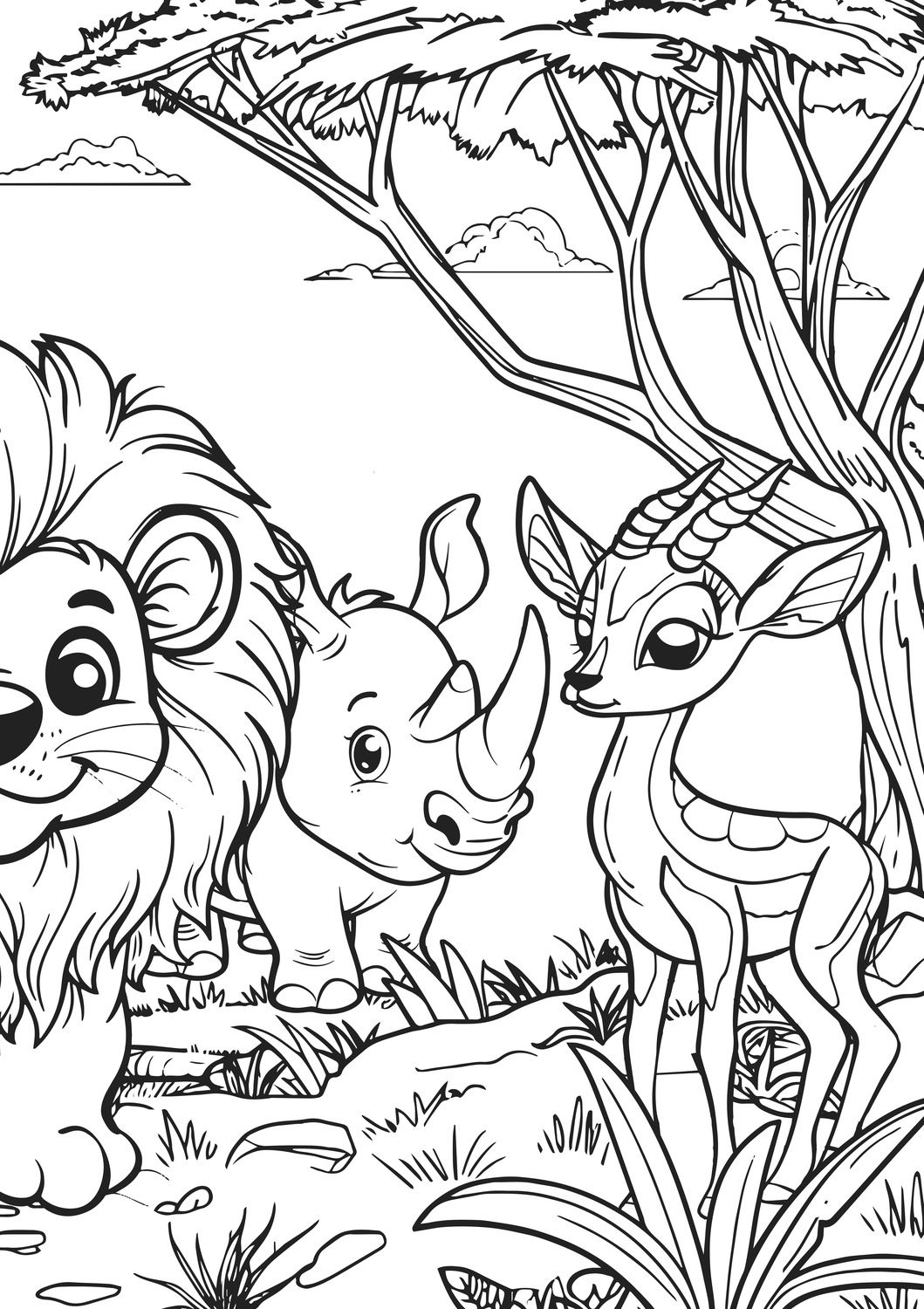 Animal Kingdom XXL Coloring Book