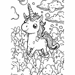 Unicorn Dreams XXL Coloring Book