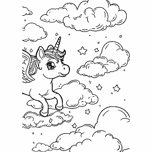 Unicorn Dreams XXL Coloring Book