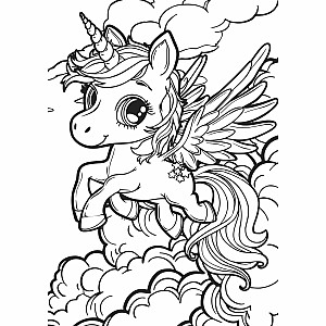 Unicorn Dreams XXL Coloring Book