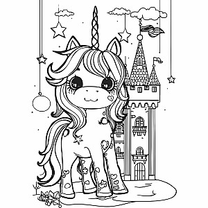 Unicorn Dreams XXL Coloring Book