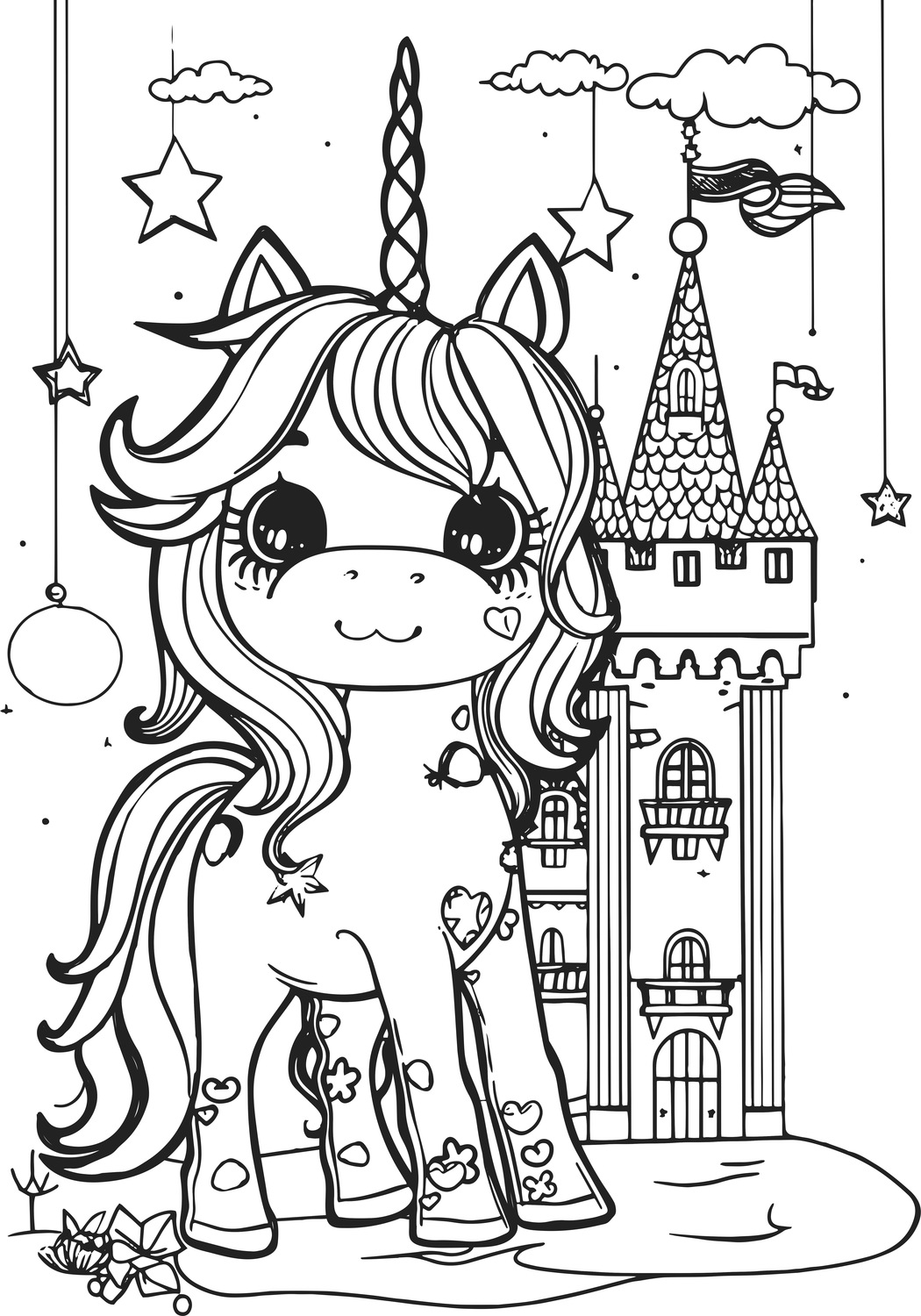 Unicorn Dreams XXL Coloring Book