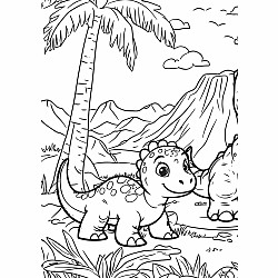 Dino-Mite XXL Coloring Book