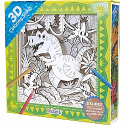 3D Coloring Slides - Dinosaur
