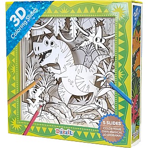 3D Coloring Slides - Dinosaur