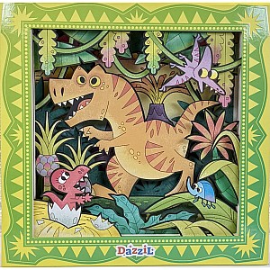 3D Coloring Slides - Dinosaur