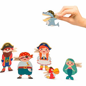 Clothespin Puppets Pirates