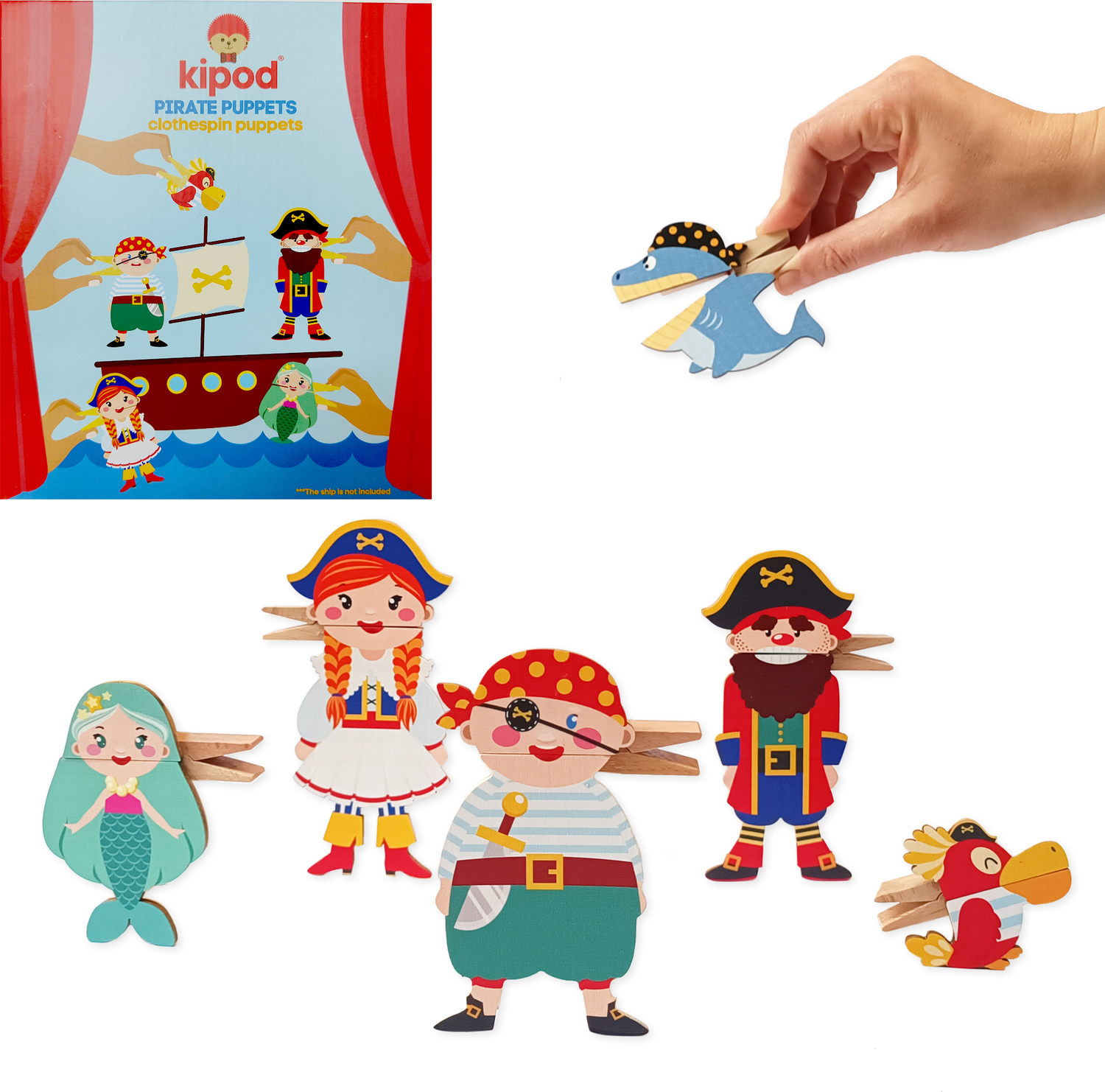 Clothespin Puppets Pirates