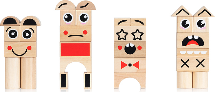 Expression Wooden Blocks