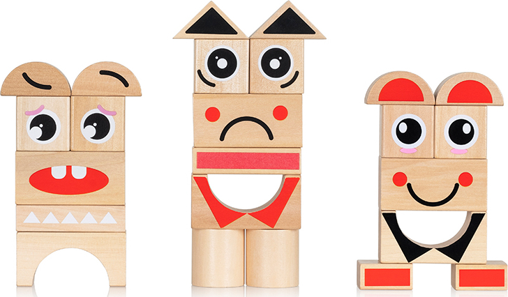 Expression Wooden Blocks