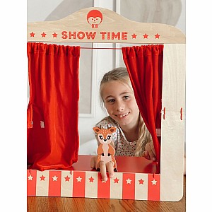 Wooden Tabletop Puppet Theater