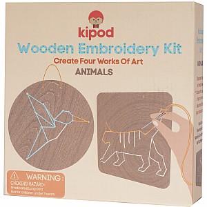 Wooden Embroidery Kit - Animals