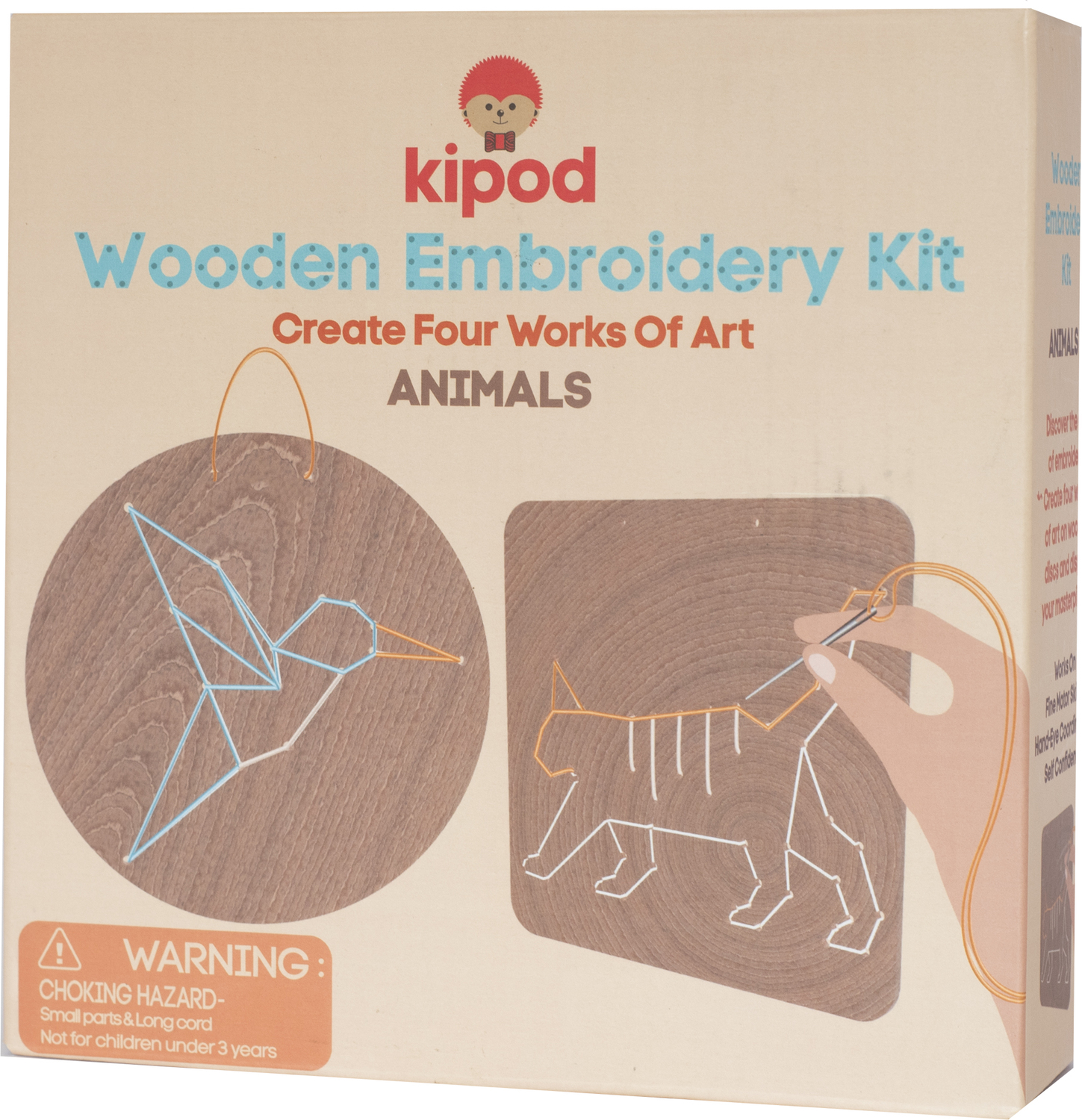 Wooden Embroidery Kit - Animals