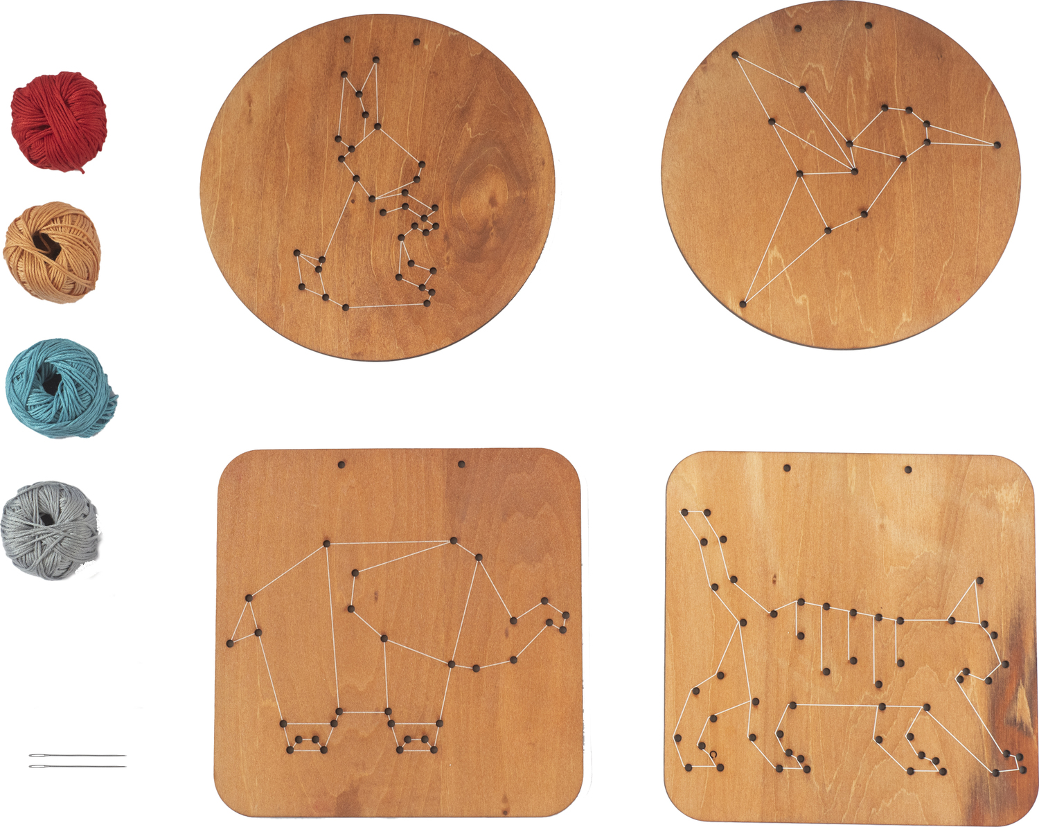 Wooden Embroidery Kit - Animals