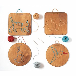Wooden Embroidery Kit - Animals
