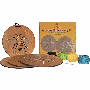 Wooden Embroidery Kit – Insects
