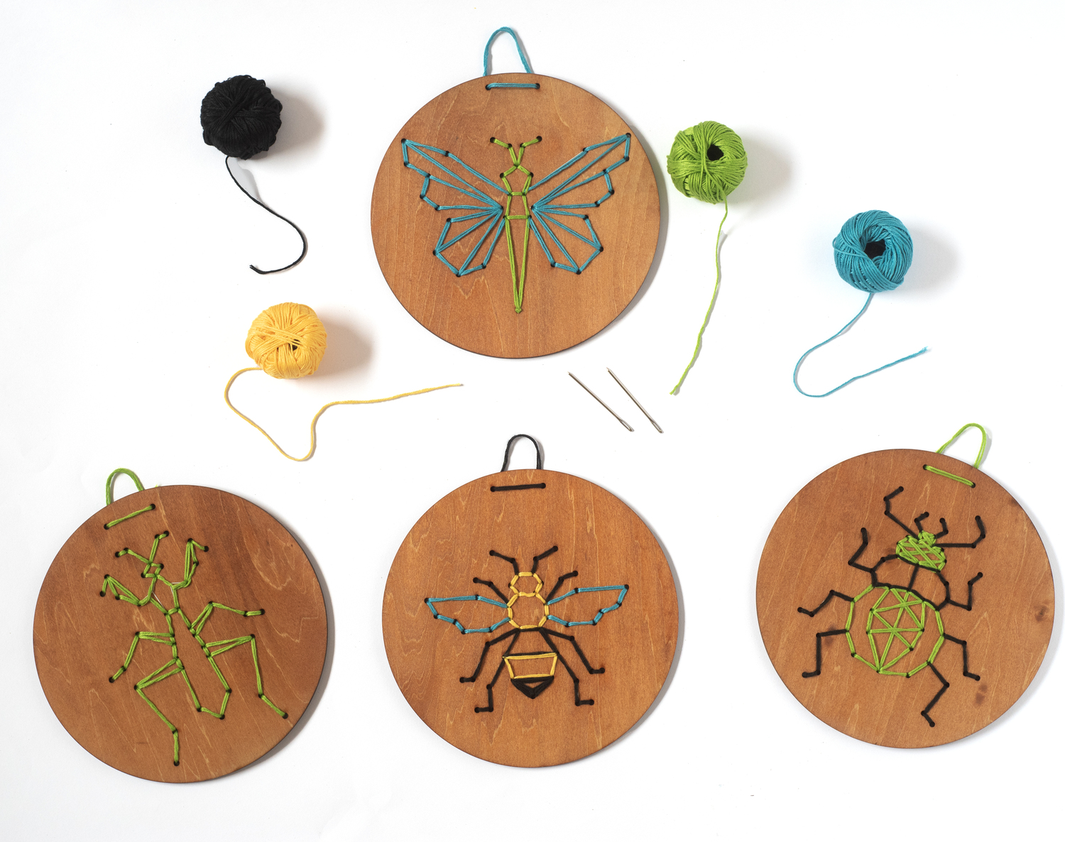 Wooden Embroidery Kit – Insects