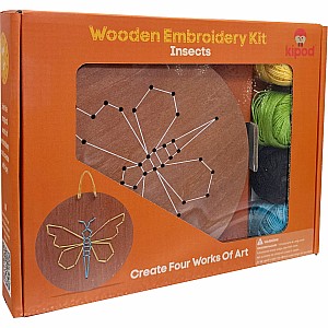 Wooden Embroidery Kit – Insects