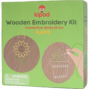 Wooden Embroidery Kit - Plants