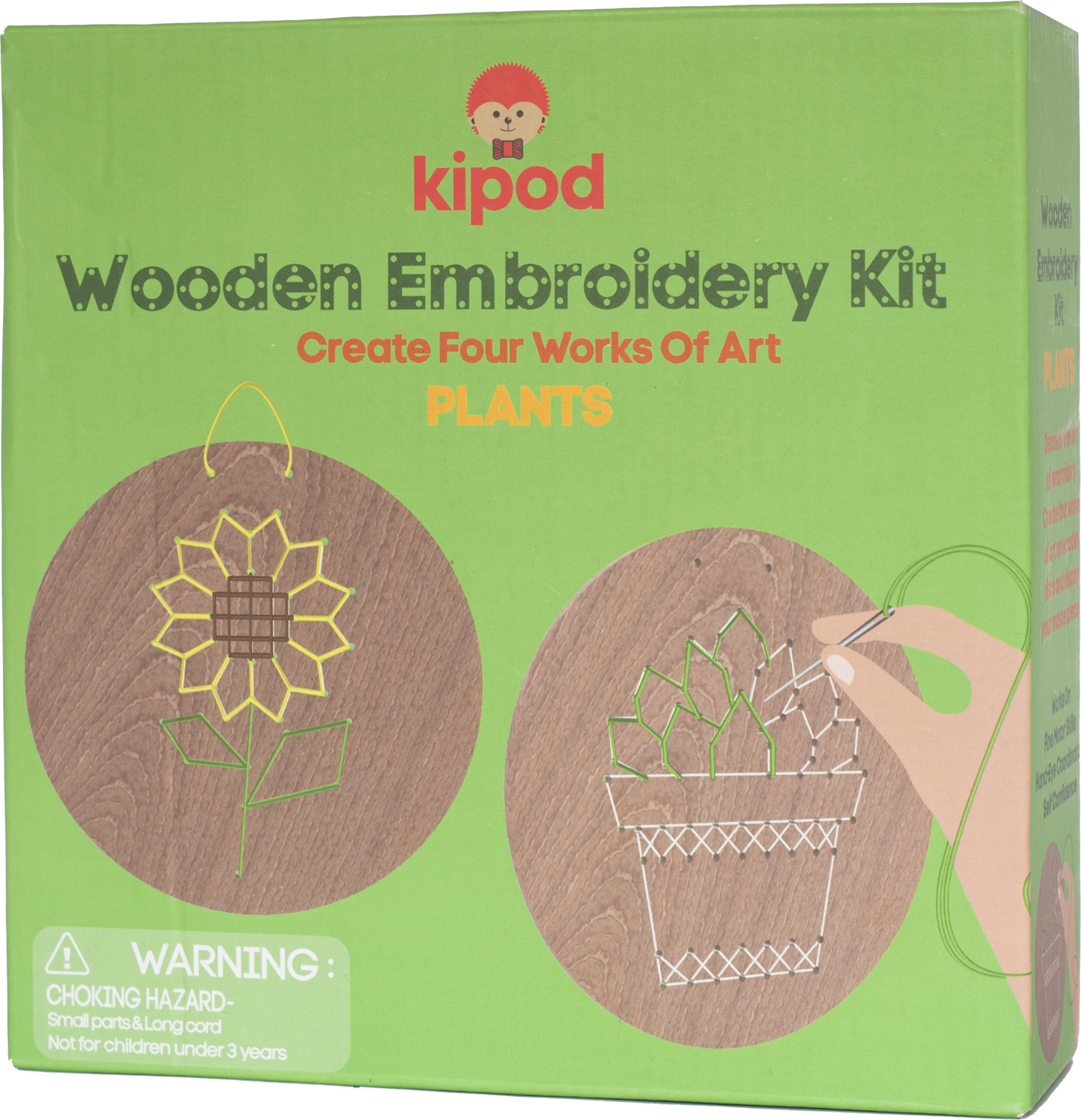 Wooden Embroidery Kit - Plants