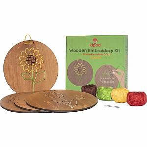 Wooden Embroidery Kit - Plants