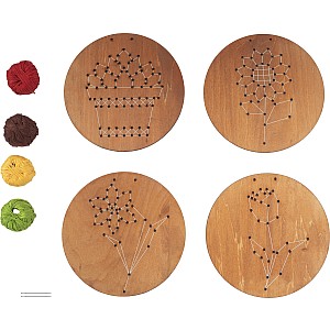 Wooden Embroidery Kit - Plants