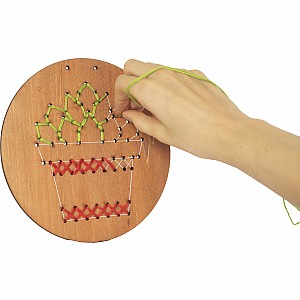 Wooden Embroidery Kit - Plants