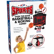 NSG Over the Door Basketball & Boxing Combo - Black/Red/Orange 