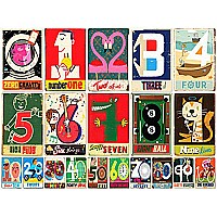 New York Puzzle Company - Paul Thurlby Numbers - 48 Piece Jigsaw Puzzle
